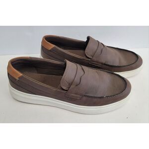 Nautica Men's Boat Shoe Casual‎ Loafers Comfort Sneaker Slip On Brown Size 9 EUC